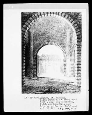 Angers, Saint-Martin, Blick durch die Vierung