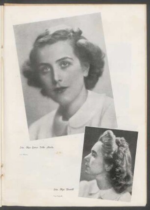 [Fotografías de] Srta. Olga Gómez Folle Alzola [y] Srta. Olga Rossell