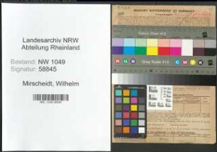 Entnazifizierung Wilhelm Mirscheidt , geb. 05.08.1891 ()