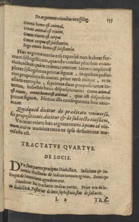 Tractatus Quartus. De Locis.