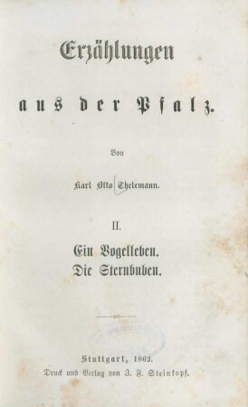 2: Ein Vogelleben [u.a.] - 1862