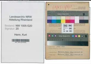 Entnazifizierung Kurt Henn , geb. 27.10.1912 (Drechsler)