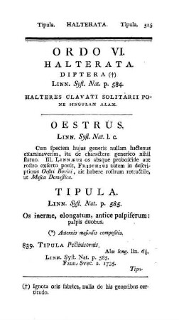 Ordo VI. Halterata
