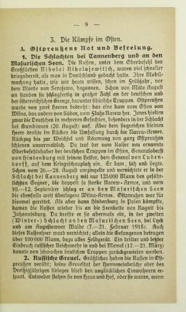 3. Die Kämpfe im Osten