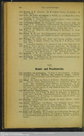 VIII. Kunst- und Prachtwerke