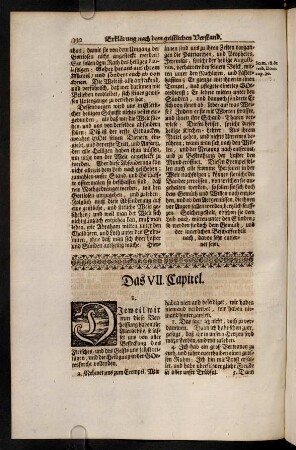 332-341, Das VII. Capitel