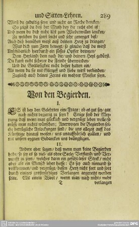 Von den Begierden