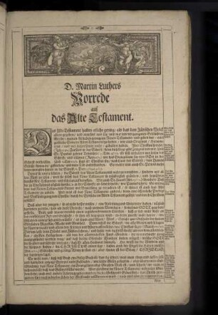 D. Martin Luthers Vorrede auf das Alte Testament.