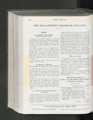 Atti Dell'Istituto Coloniale Italiano.