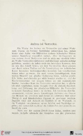 VI. Andrea del Verrocchio