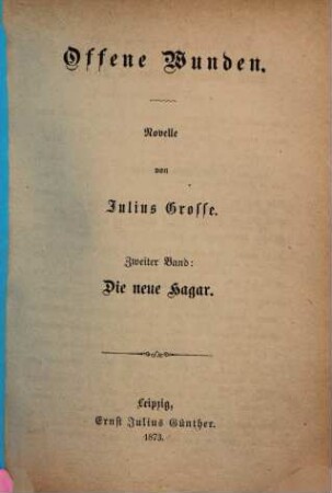 Offene Wunden : Novellen, 2.