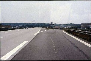 Ausfahrt Nord (Einfahrt in Tangente Nordost [Heidelberg Richtung Karlsruhe]) von Fahrbahn Nord (Heidelberg Richtung Basel)