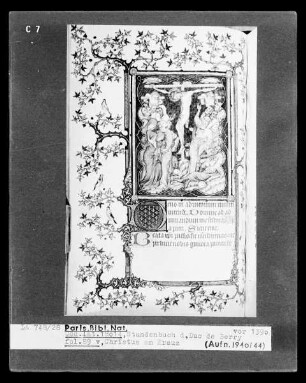 Petites Heures des Herzogs von Berry — Die Kreuzigung Christi, Folio 89verso