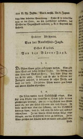 Erstes Kapitel. Von der Bären-Jagd.