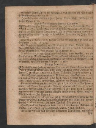 Teutsche Theologische Bücher der Calvinisten.