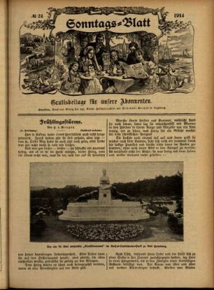 Ausgabe vom Sonntag, den 14. Juni 1914.
