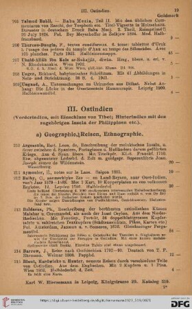 III. Ostindien (Nr. 210-414)
