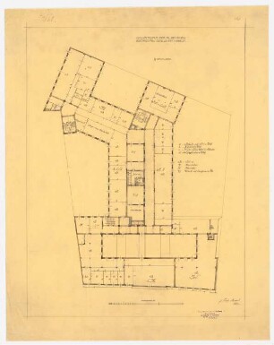 AEG-Hauptverwaltungsgebäude, Berlin: Grundriss 4.OG, 1:200