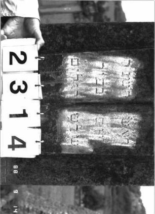 Grabstein 2314 (Index: 100097462) Maße HxBxT: 172x54x25 cm Symbolik: aufgeschlagenes Buch Besonderheit: kulturhistorisch wertvoll / hist.-wiss. Gründe (Gemeindestellung): Grabstein 2314 (Detailaufnahme 2)