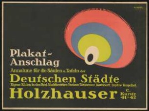 Plakatanschlag Holzhauser