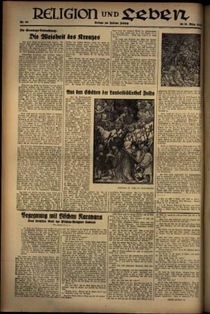 Vierte Ausgabe vom Sonntag, den 21. März 1937.