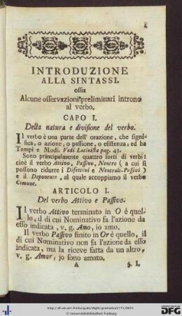 Introduzione Alla Sintassi.