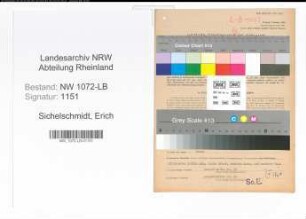 Entnazifizierung Erich Sichelschmidt , geb. 17.02.1892 (Gastwirt)