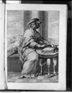 Documenti d'Amore di M. Francesco Barberino, Autorenbildnis: Francesco da Barberino
