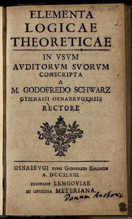 Elementa Logicae Theoreticae