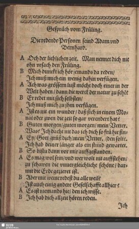 Gespräch vom Früling