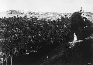 Bei El Kantara : Blick auf die Stadt El Kantara