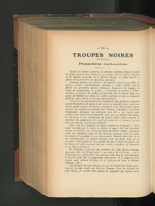 Troupes Noires.