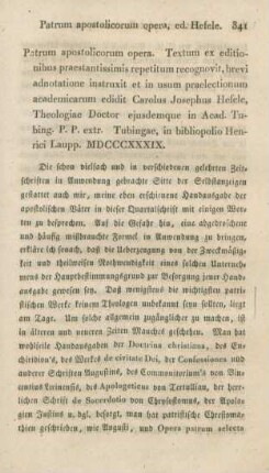 341-348 [Rezension] Patrum apostolicorum opera