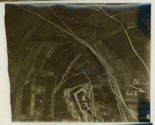 Foto des südlichen Teils des Fort de Nogent-l'Abbesse (Luftbild)