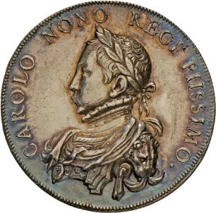 Medaille von Antoine Brucher auf König Karl IX. von Frankreich, 1564