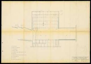 Schauspielhaus, Hannover: Längsschnitt Bühne 1:100 (Ausschreibungsunterlage)