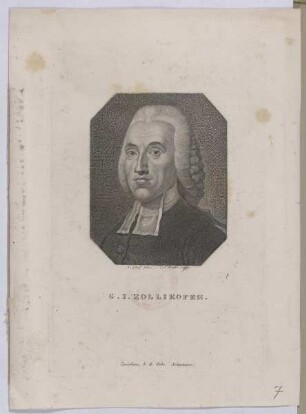 Bildnis des G. I. Zollikofer