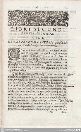 CAP. I. DE CASTRORUM DIVERSIS GENERIbus, & vallis seu aggeribus tormentariis.