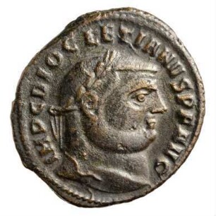 Münze, Follis, 299 - 300 n. Chr.