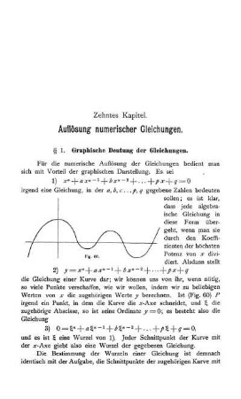 Auflösung numerischer Gleichungen.