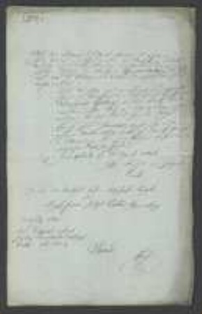 Brief von Karl Theodor (Mainz, Erzbischof) an Kaspar von Sternberg