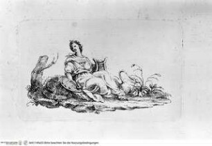 M. Lastri, L'Etruria Pittrice ovvero storia della pittura toscana...,tomo I, Firenze 1791Vignette geg. Taf. XXXII: Muse (?) - L'Eturia pittrice, Vignetten aus Bd. 1L'Eturia pittrice