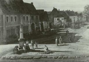 Die Breitegasse zu Pirna : Pirna, Breitegasse, Bellotto-Gemälde