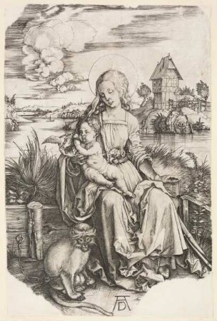 Maria mit der Meerkatze