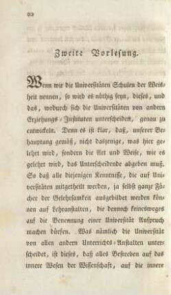 Zweite Vorlesung