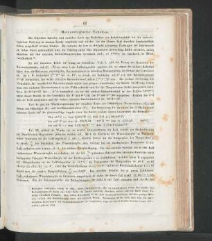 Meteorologische Tabellen.
