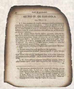 Sectio IV. De Parabola