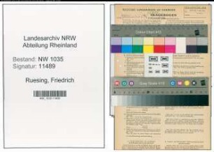 Entnazifizierung Friedrich Ruesing , geb. 19.05.1893 (Foerdermaschinist)