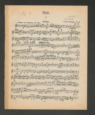 Trio. Violino. [I-III.]