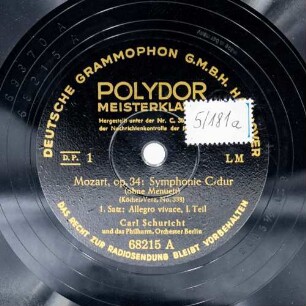 op. 34: Symphonie C-dur (ohne Menuet)